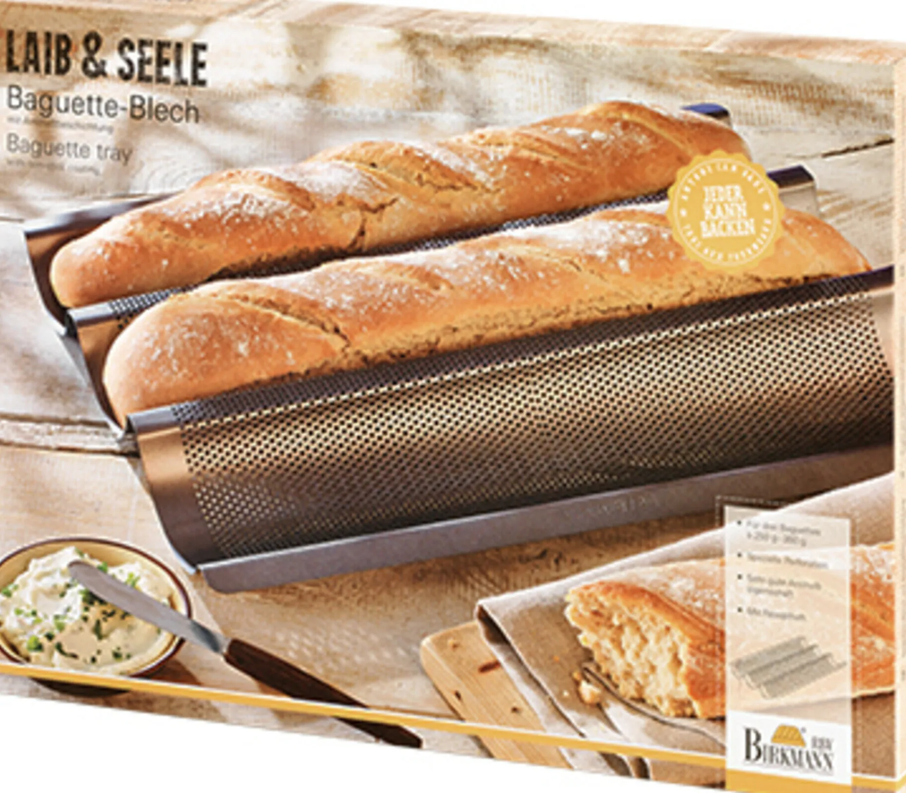 Baguetteblech, Laib & Seele