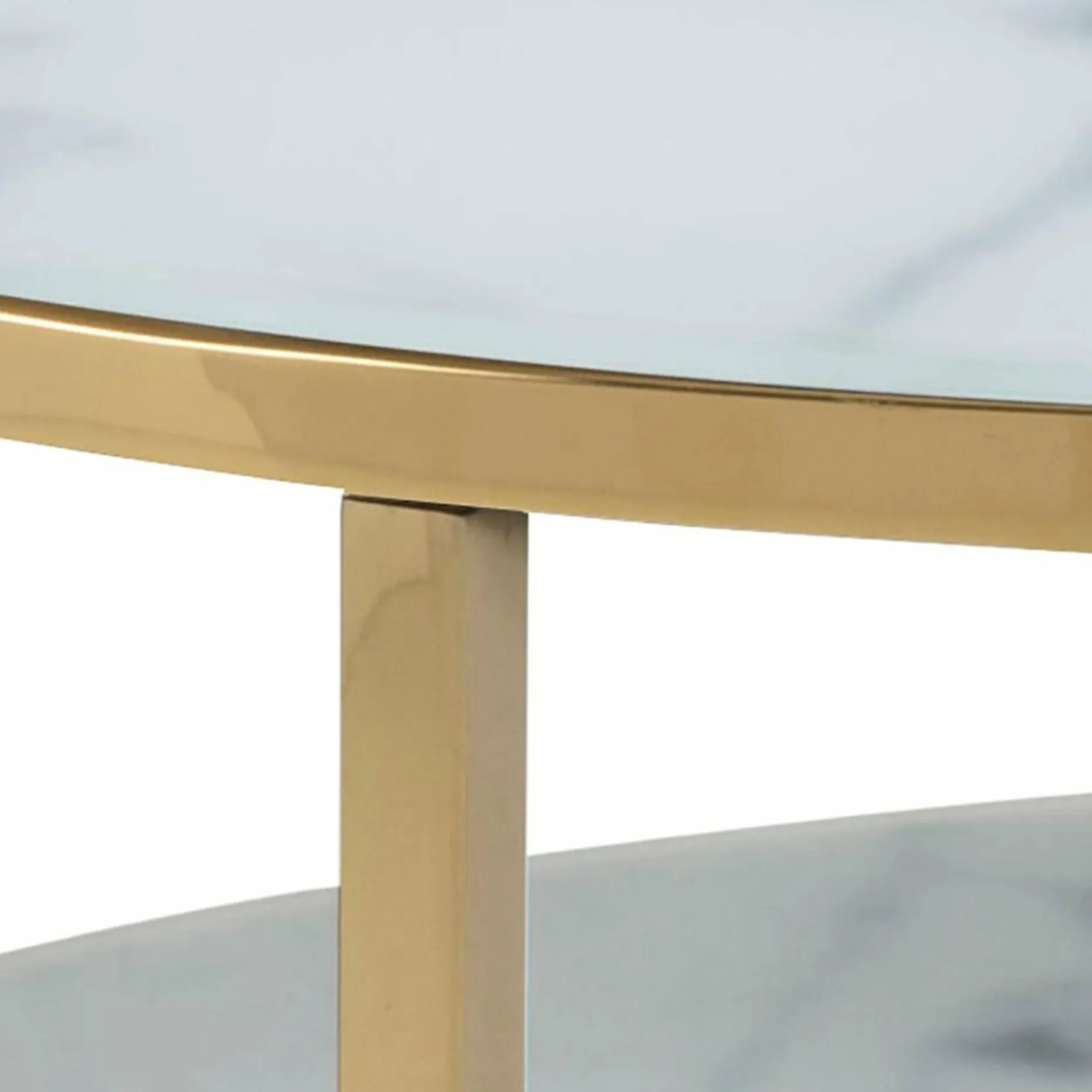 Couchtisch, Alisma rund Ø80 mit Ablage