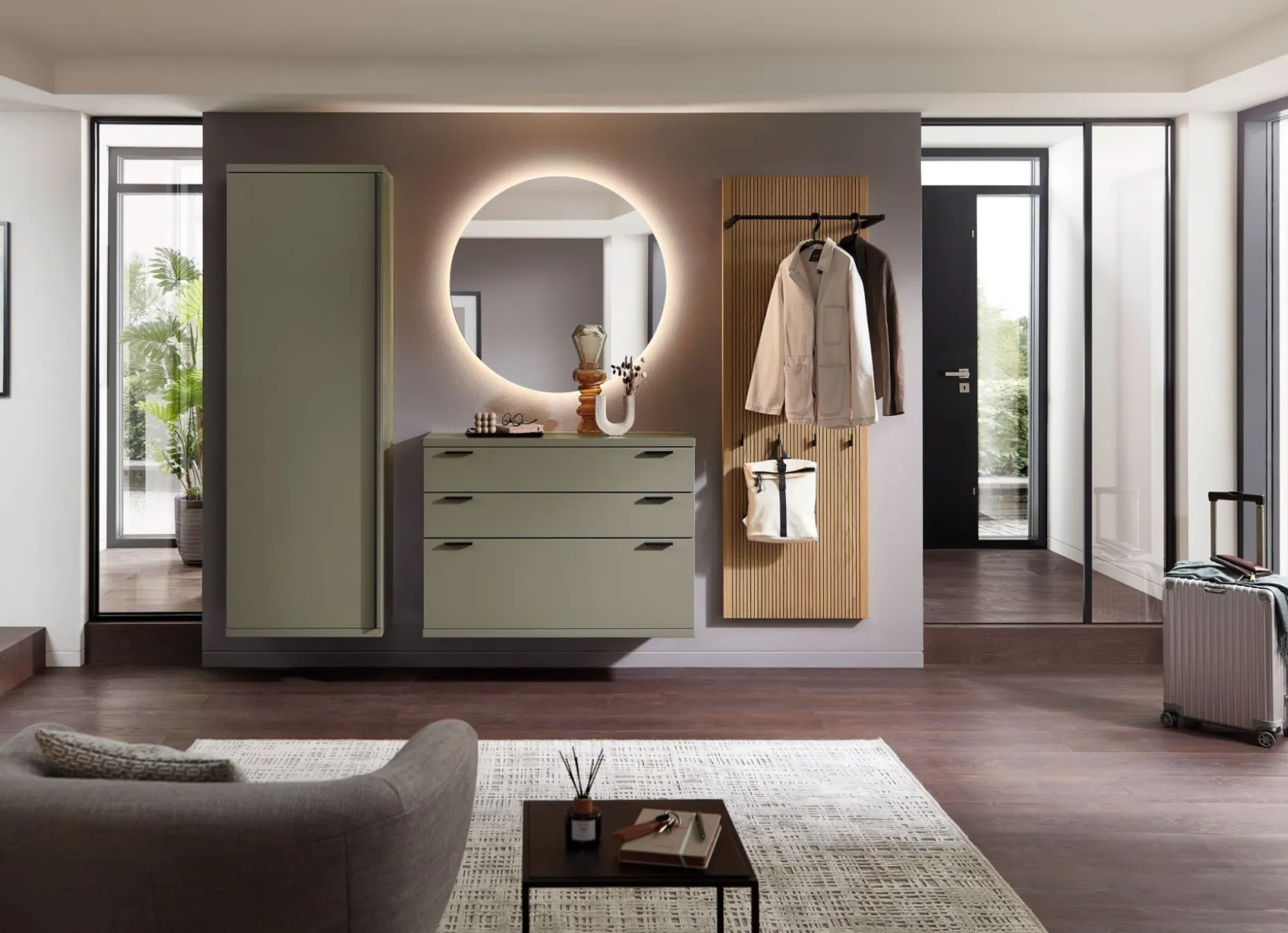 Garderobe, Interno