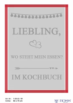 Geschirrtuch, Liebling, wo steht mein Essen…