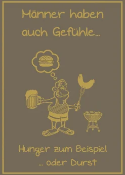 Geschirrtuch, Männer haben auch Gefühle …