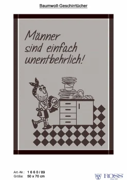 Geschirrtuch, Männer sind einfach unentbehrlich