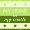 Geschirrtuch, My home is my castle