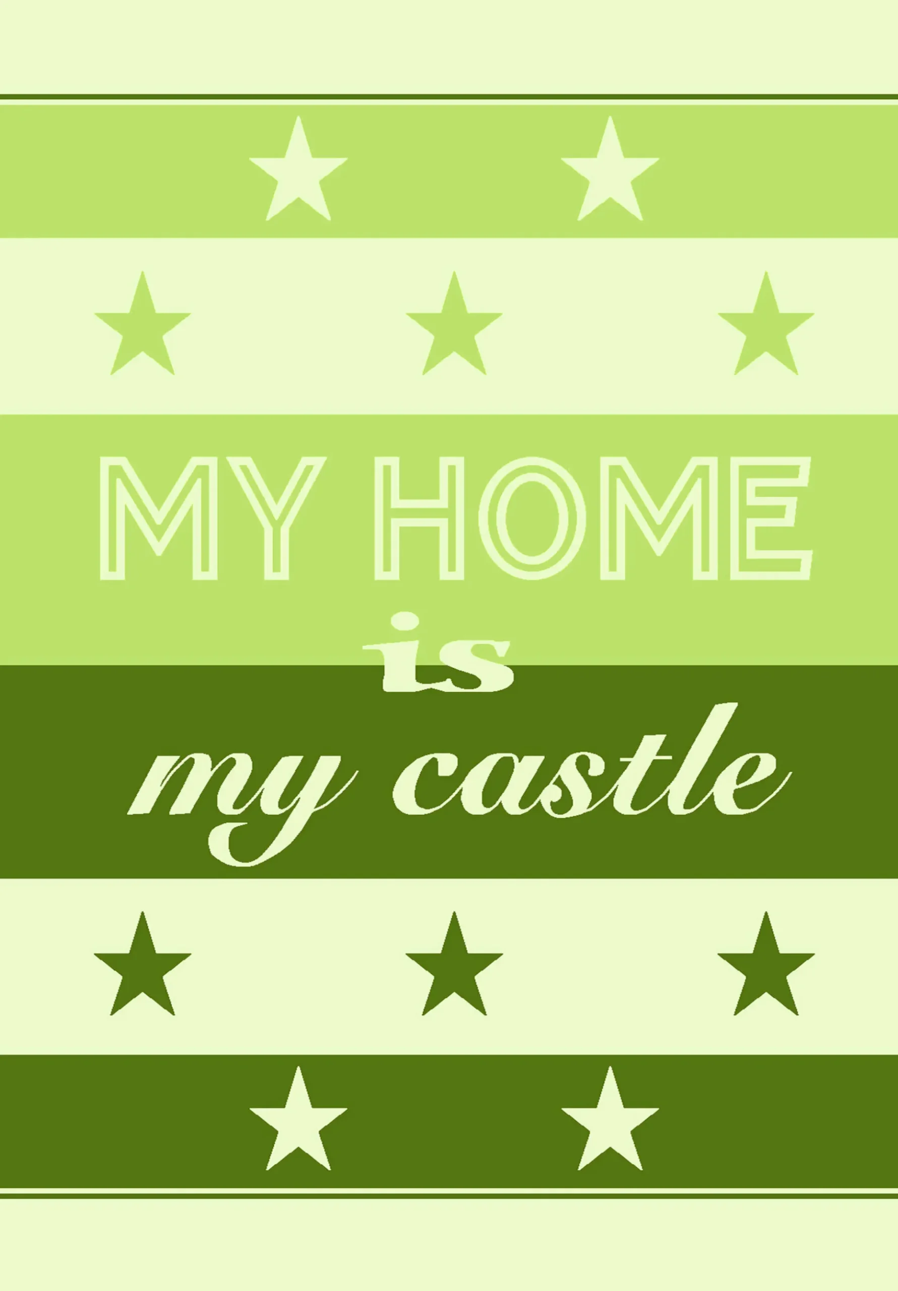 Geschirrtuch, My home is my castle