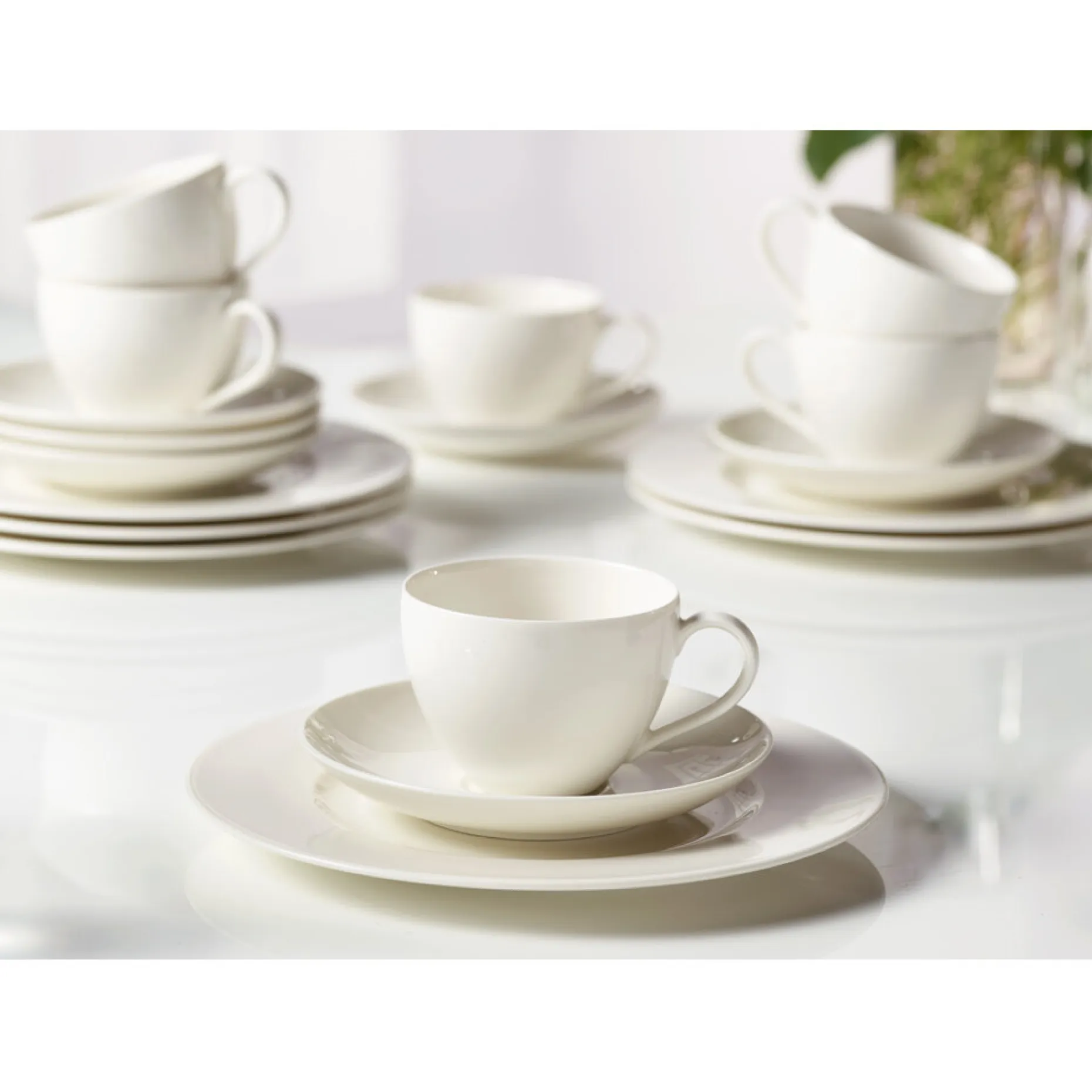 Kaffeeobertasse, Basic White