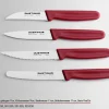 Küchenmesser, 9 cm, Fine Cut roter Griff