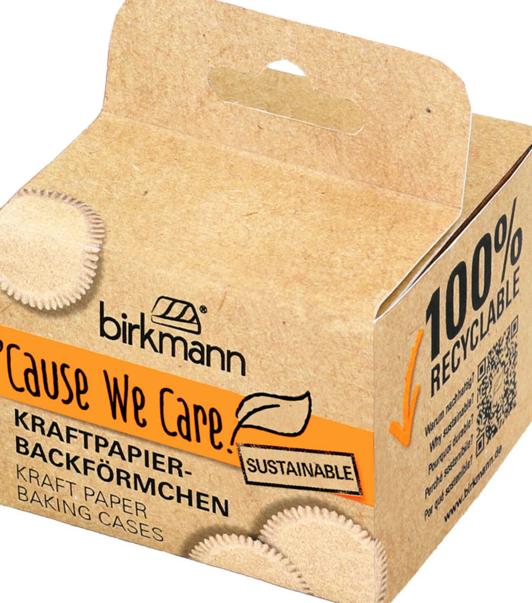 Kraftpapierförmchen, `Cause We Care