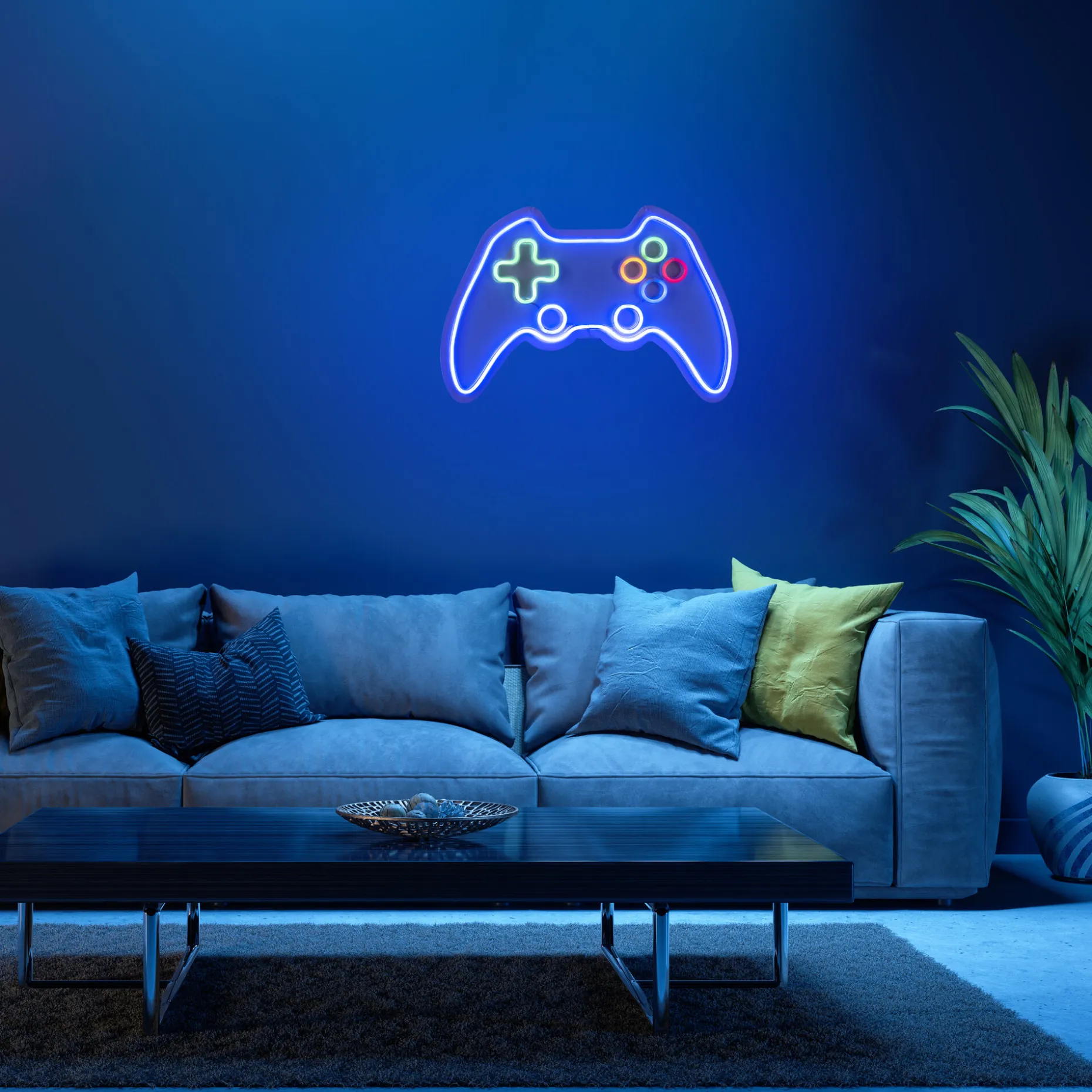 Neon-LED-Bild, Neon-Gamer