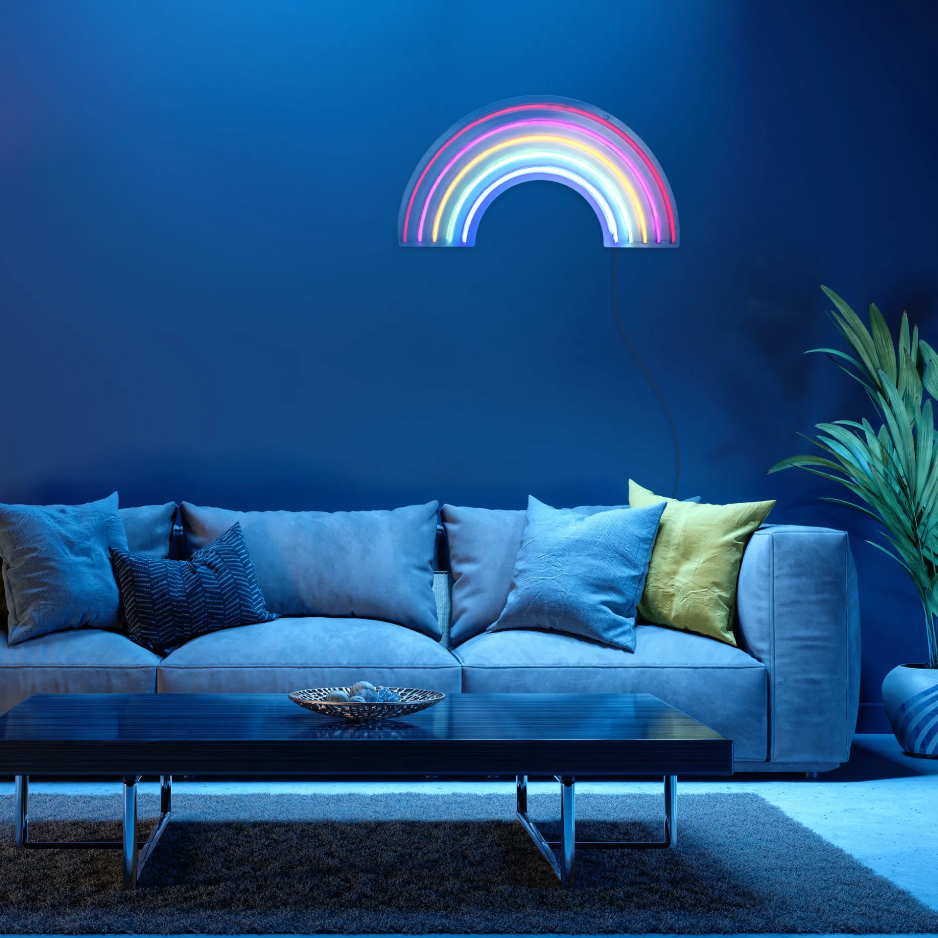 Neon-LED-Bild, Neon-Rainbow