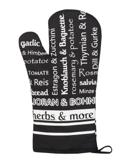 Ofenhandschuh, Herbs & More Schwarz