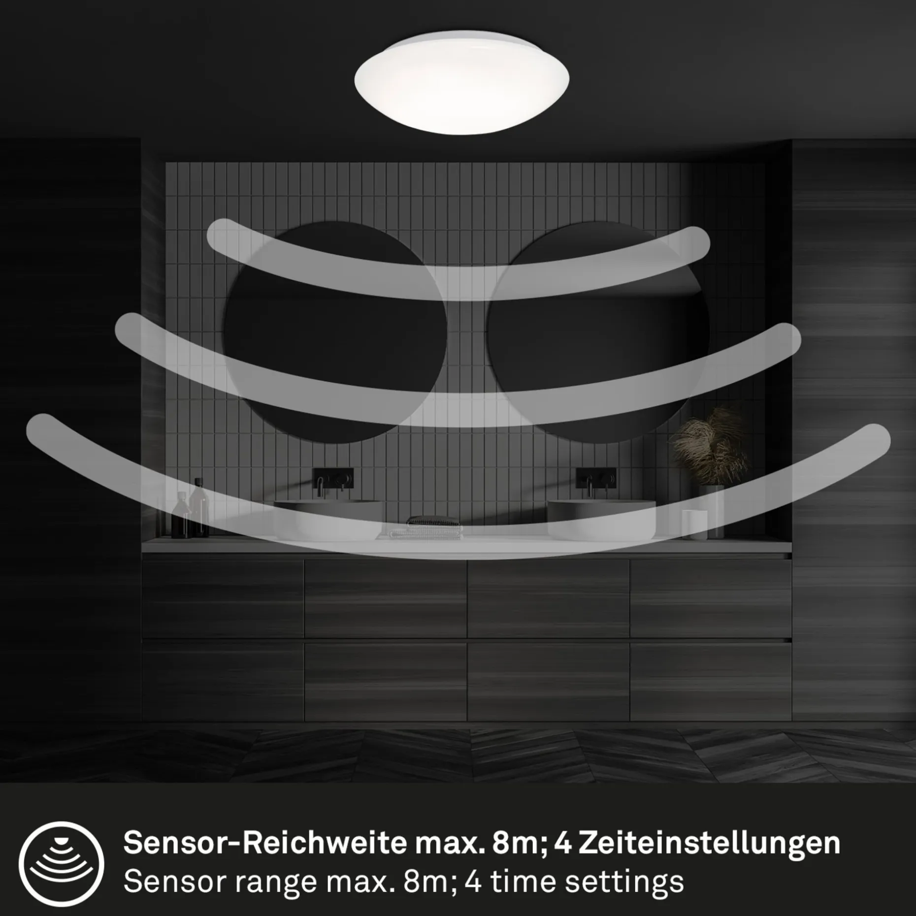 Wand- und Deckenleuchte, Elipso
